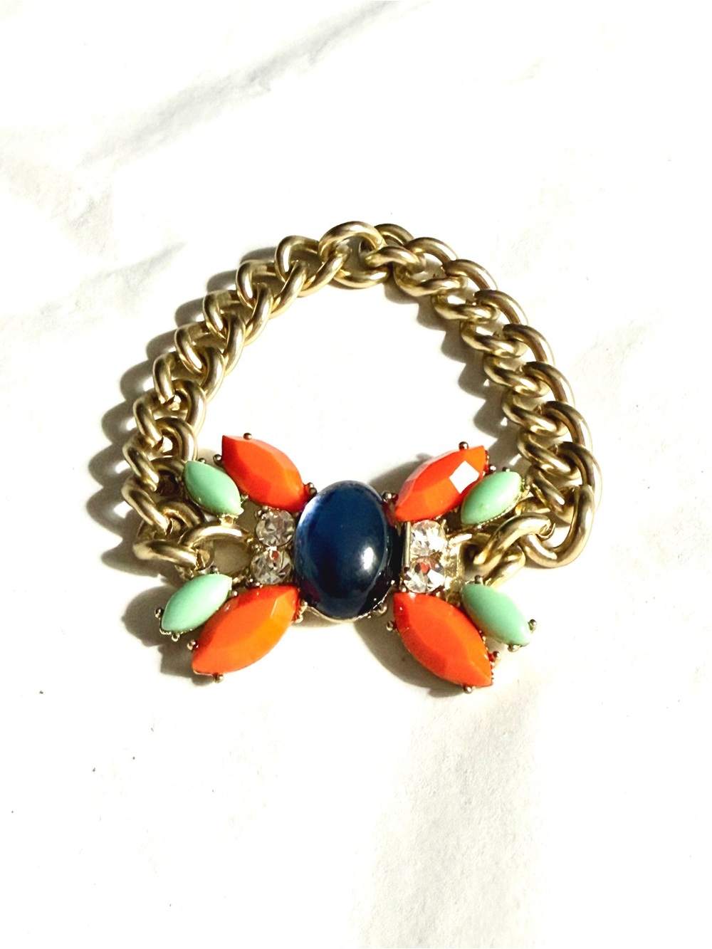 Banana Republic Multicolor Jeweled Statement Bracelet NWT